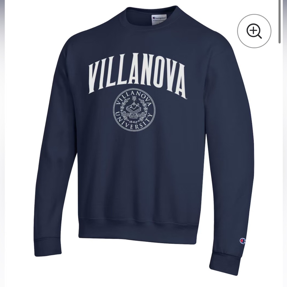 Villanova University Vintage Champion’s Blue Crew Neck